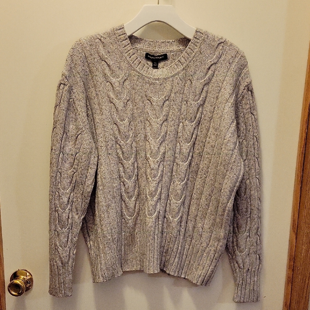Banana Republic Taupe Tweed Sweater